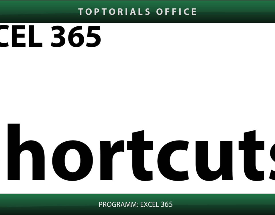 Shortcuts Excel Vorschaubild