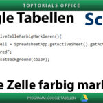 Aktive Zelle farbig markieren Vorschaubild Kopie