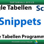 Google Tabellen Script Programmierung Vorschaubild