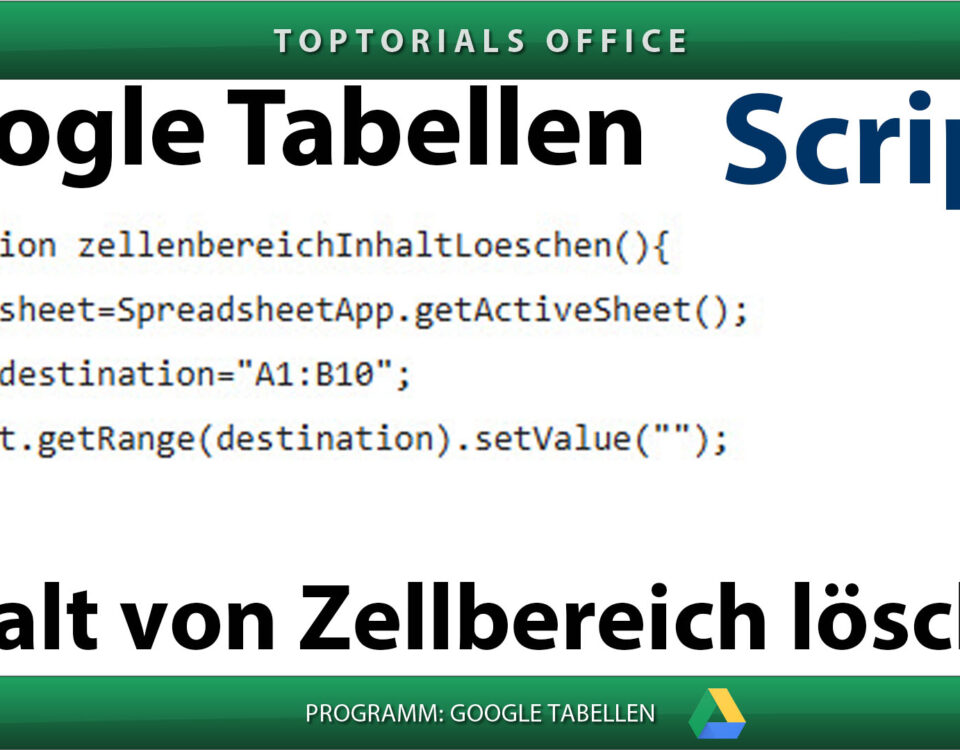Inhalt von Zellbereich löschen Vorschaubild