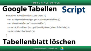 Tabellenblatt löschen Vorschaubild