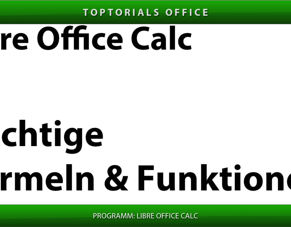 Die wichtigsten LibreOffice Calc Formeln Vorschaubild