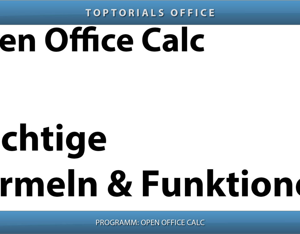 Die wichtigsten OpenOffice Calc Formeln Vorschaubild