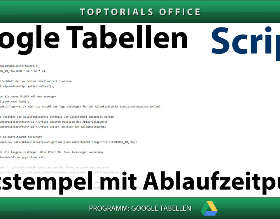 Zeitstempel mit Ablaufzeitpunkt Vorschaubild