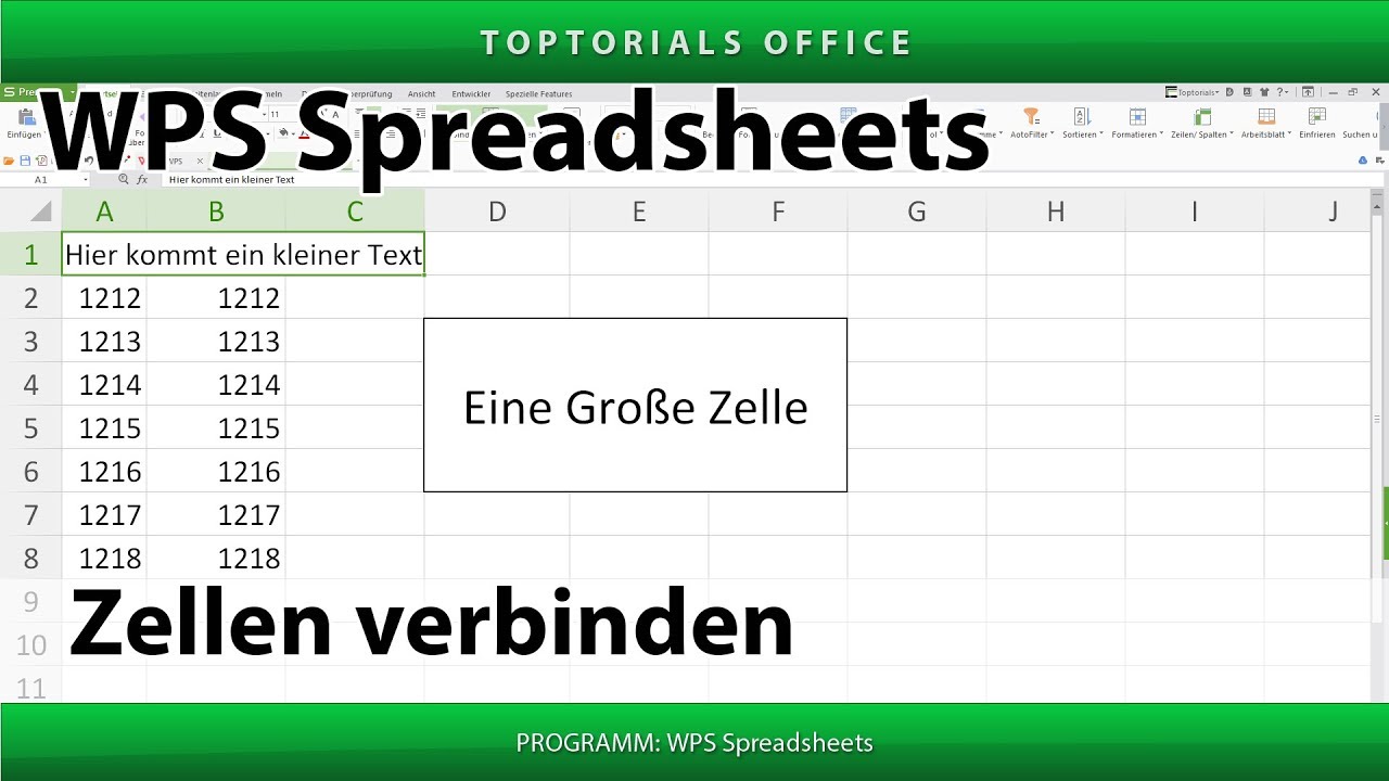 Zellen Verbinden Wps Spreadsheets Toptorials My Xxx Hot Girl 2980