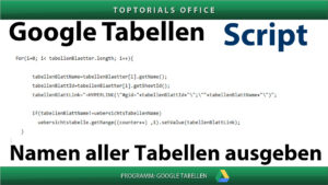 Namen aller Tabellen ausgeben Vorschaubild