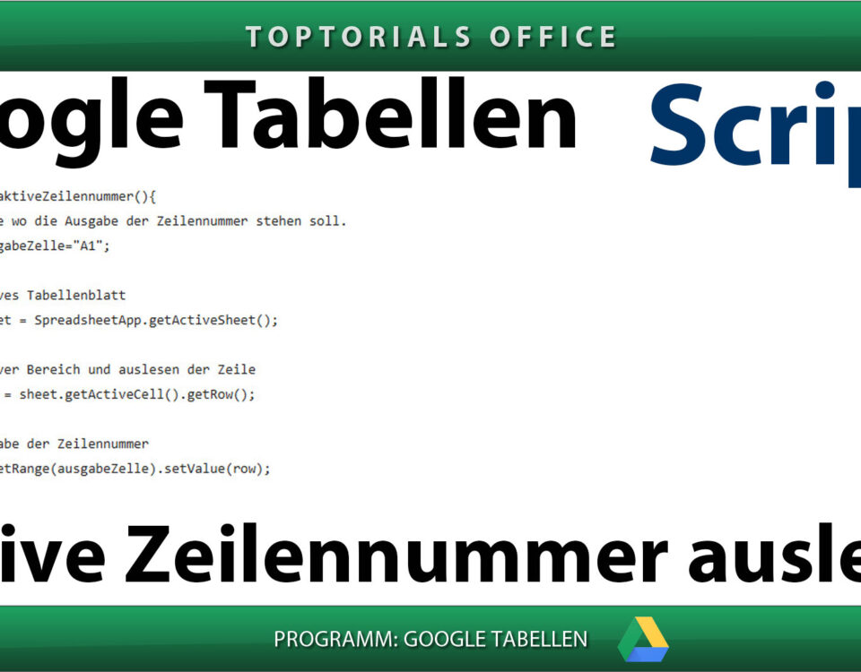 Aktive Zeilennummer auslesen Vorschaubild