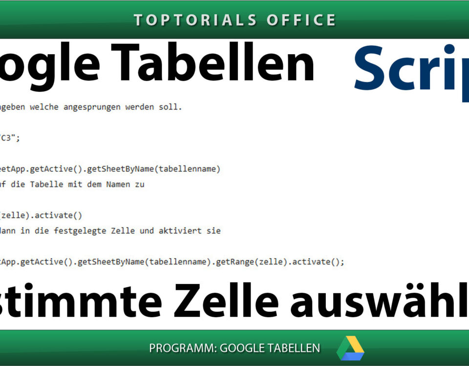 Eine bestimmte Zelle auswählen Vorschaubild