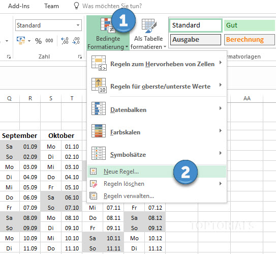 Excel Bedingte Formatierung Neue Regel