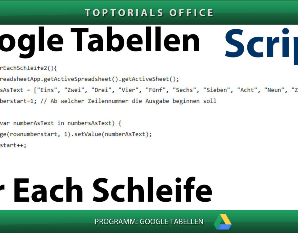 For Each Schleife Vorschaubild