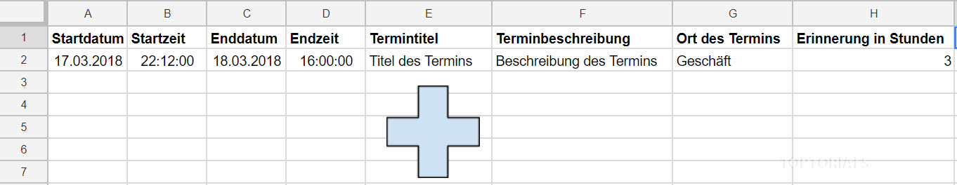 Google Script Termin in Kalender einragen