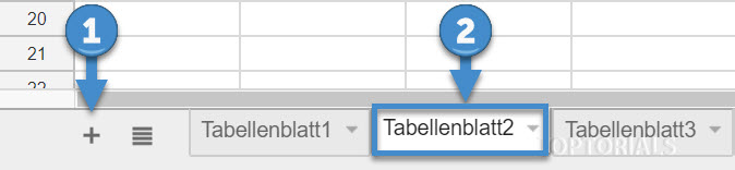 Google Tabellen neue Tabelle