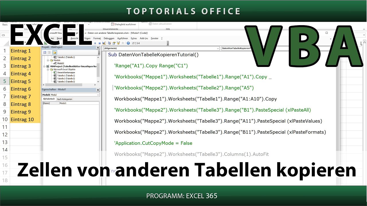 Excel Vba Zeile Kopieren Und Darunter Einfügen