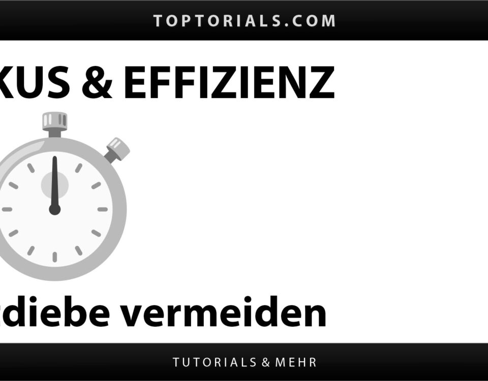 Zeitdiebe im Alltag vermeiden