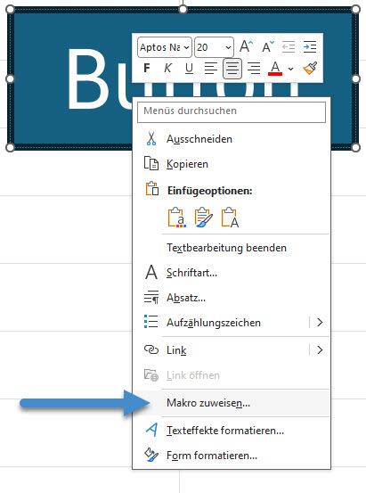 Button ein Makro zuweisen