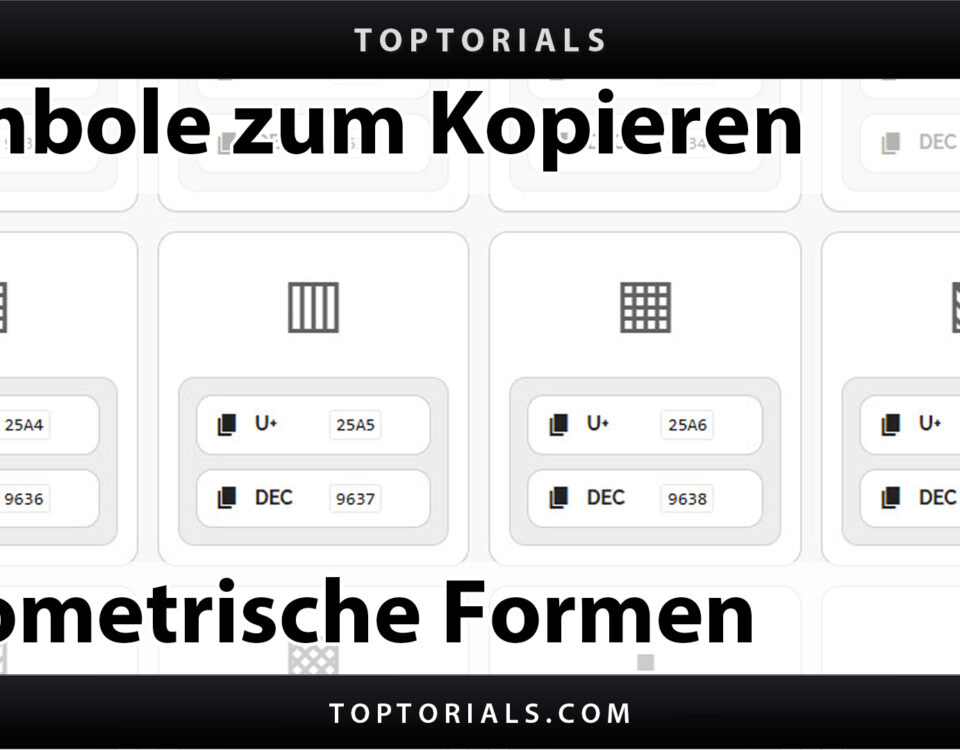 Symbole Geometrische Formen