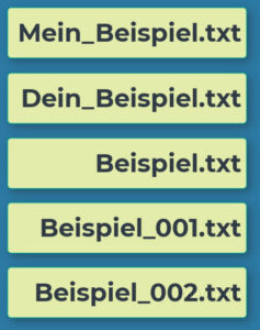 Beispiele für Ersetzungen